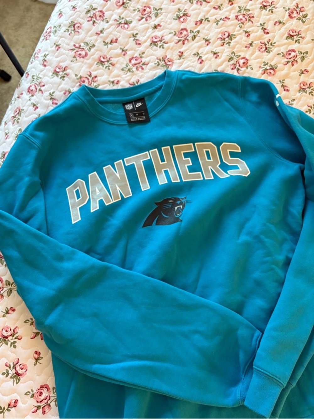 Nike Teal Panthers Crewneck Sweatshirt